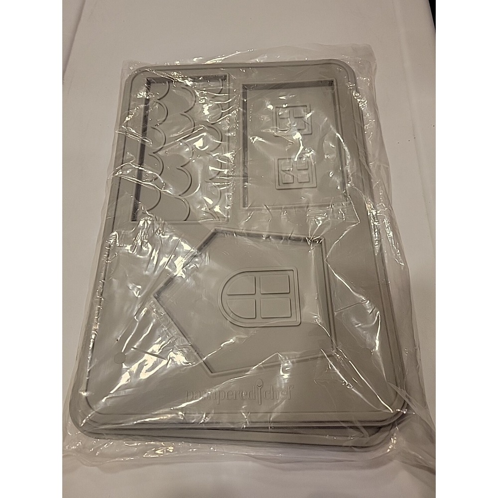 Pampered Chef Cookie House Molds 100136 Brand New
